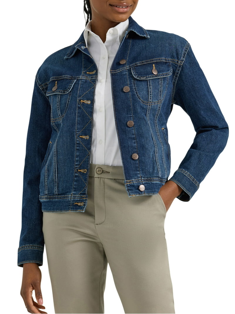 Lee Women's Loose Fit Heritage Denim Jacket - Walmart.com