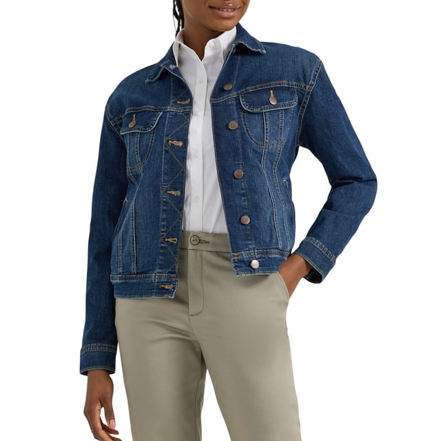 Lee Women's Loose Fit Heritage Denim Jacket - Walmart.com