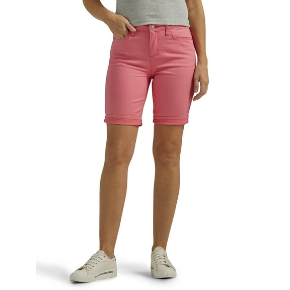Lee Women's Mid Rise Cuffed Bermuda Shorts