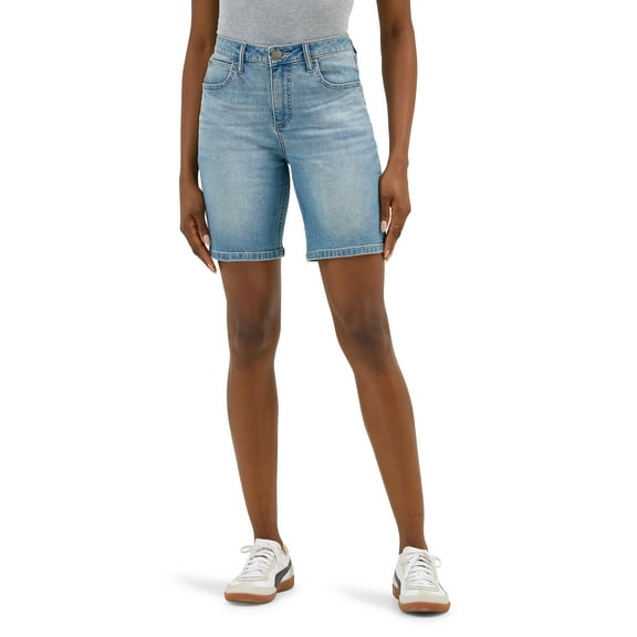 Lee Women's Mid Rise Cuffed Bermuda Shorts
