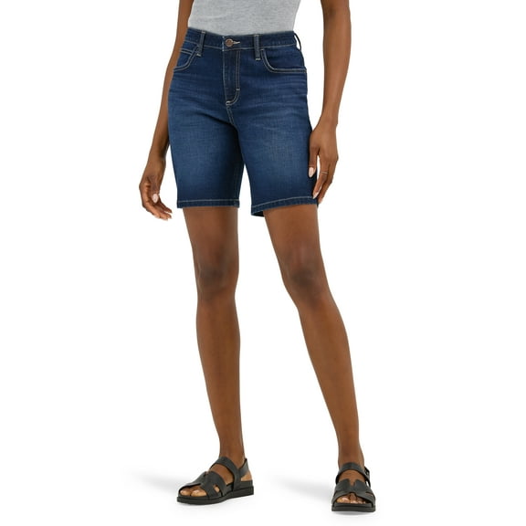 Lee Women's Mid Rise Cuffed Bermuda Shorts
