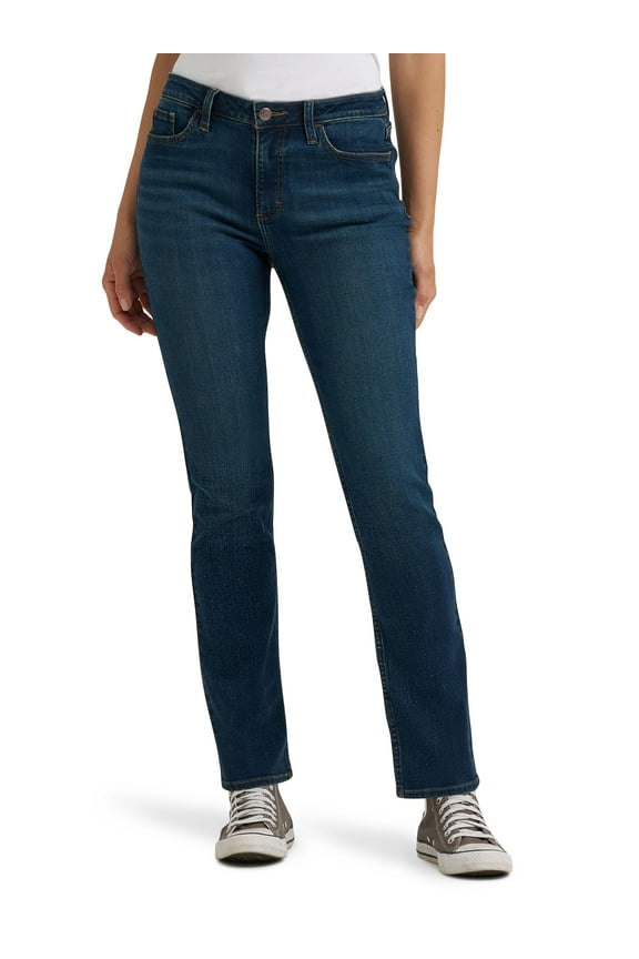 Women's Midrise Straight Jean, Available in 28", 30", 32" Inseams, Sizes 2-22