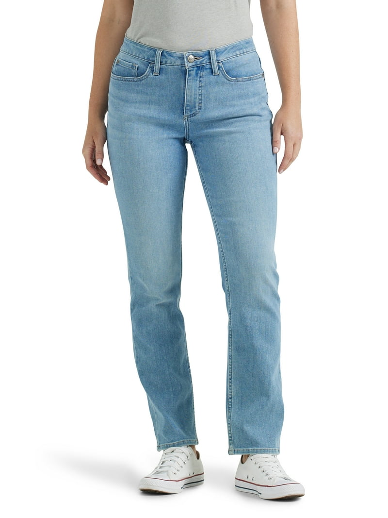 【SATUR】Layne Midrise Straight Denim - Light Washed Blue Lee Women's Midrise Straight Jean, Available in 28