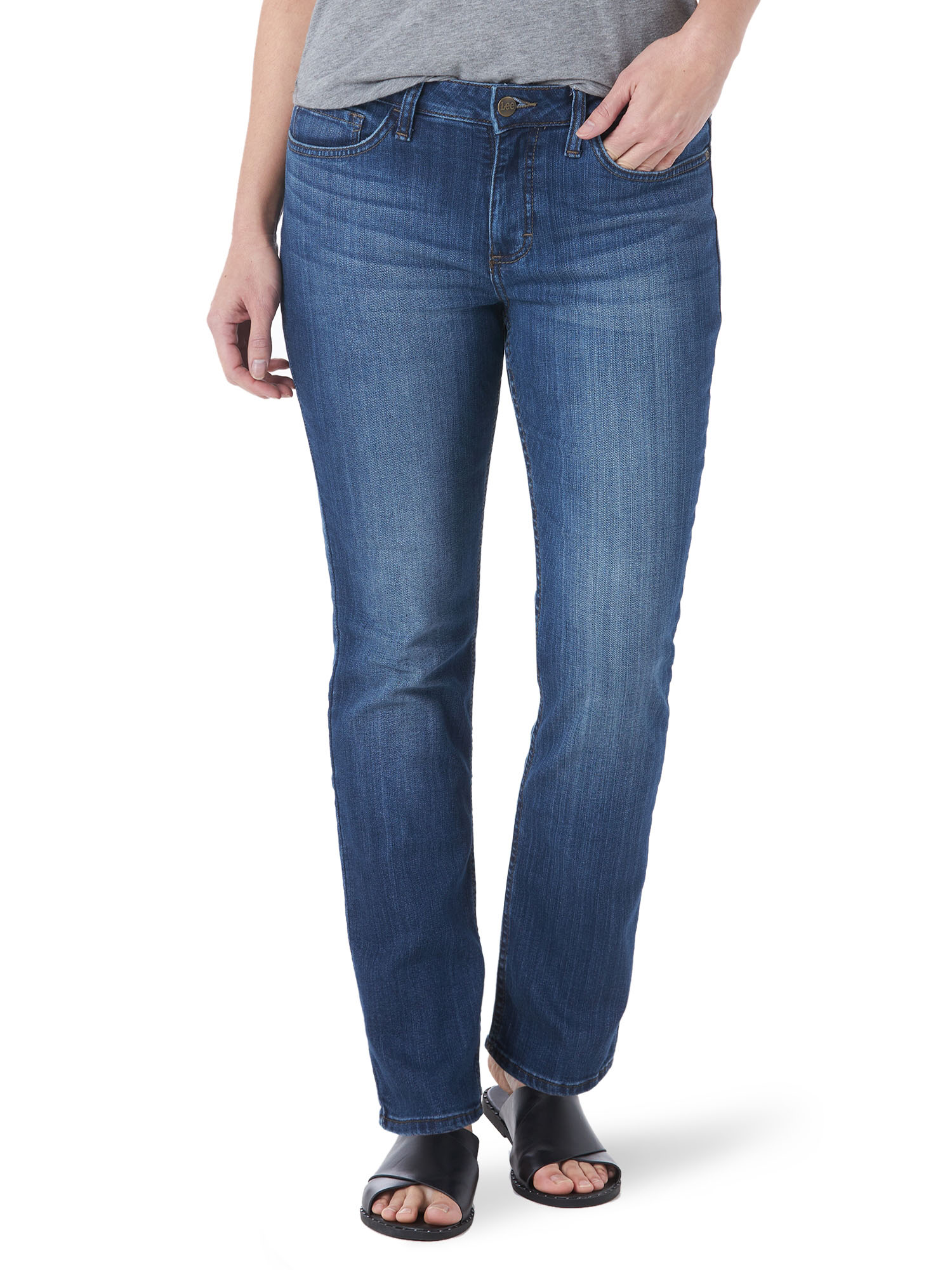 riders by lee indigo women's fringe cuff boyfriend jean