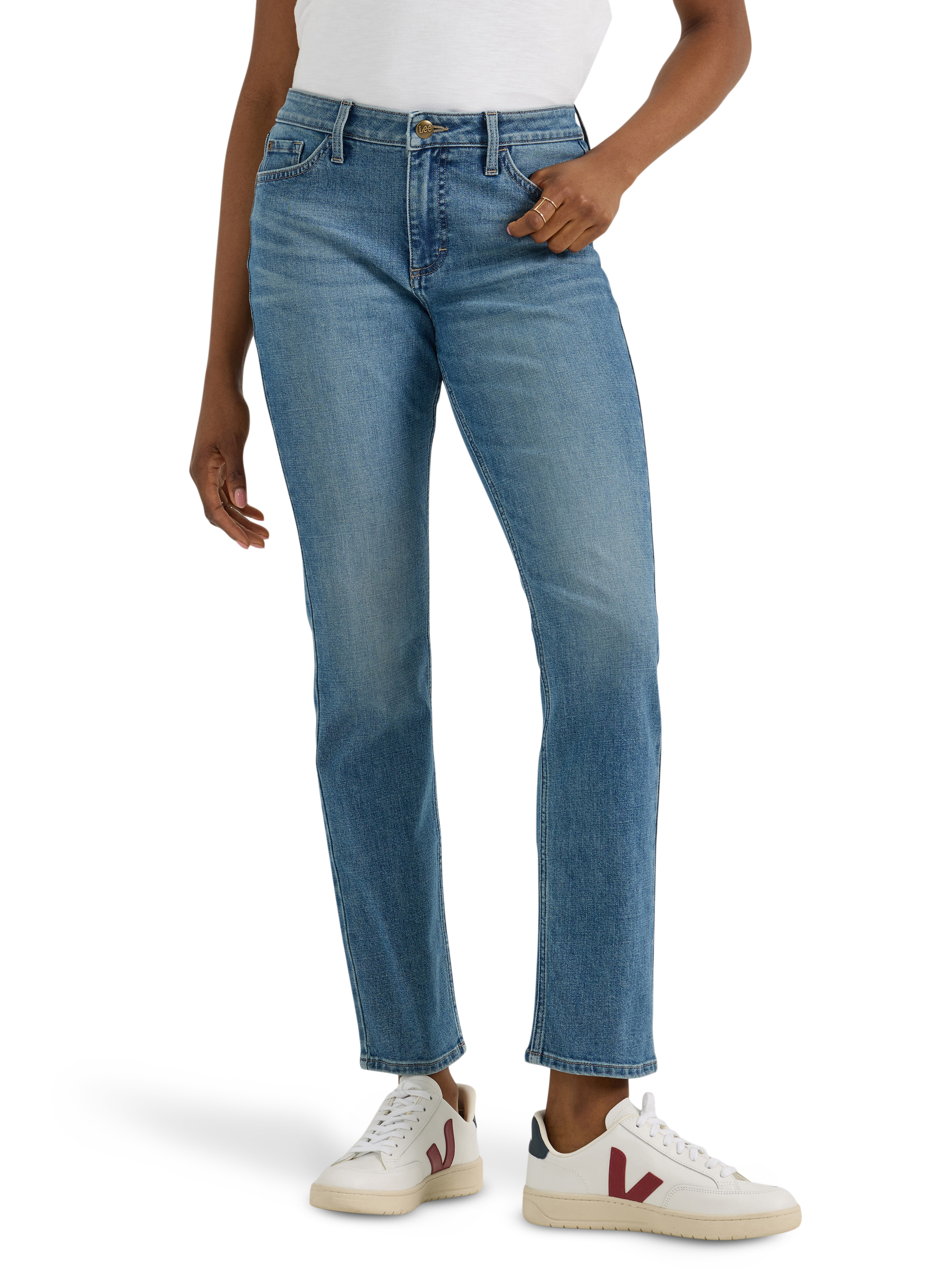 Lee Women s Midrise Straight Leg Jean Sustainable Cotton Walmart Lee Women s Midrise Straight Leg Jean Sustainable Cotton Walmart