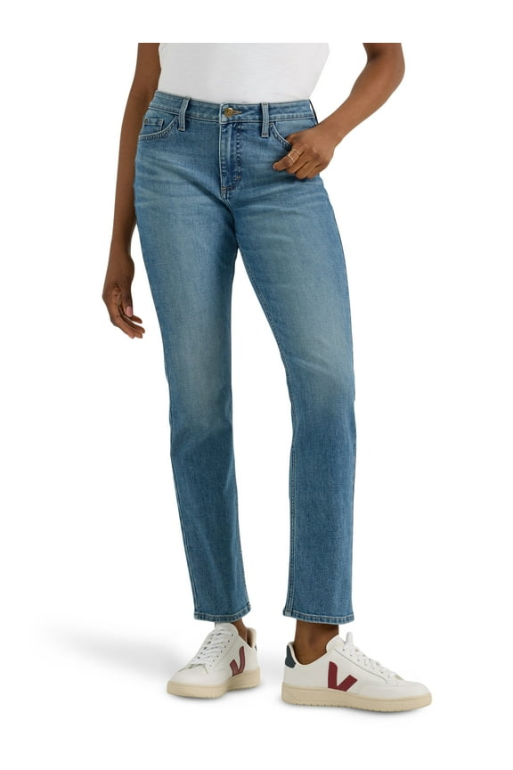 Women's Midrise Straight Jean, Available in 28", 30", 32" Inseams, Sizes 2-22