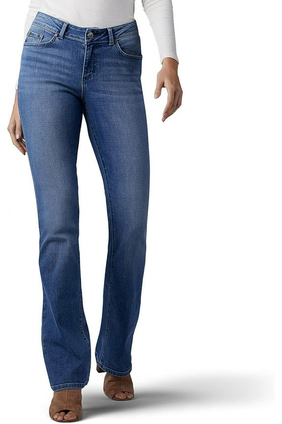 Women's Modern Series Curvy Fit Bootcut Jean with Hidden Pocket, Majestic, 12