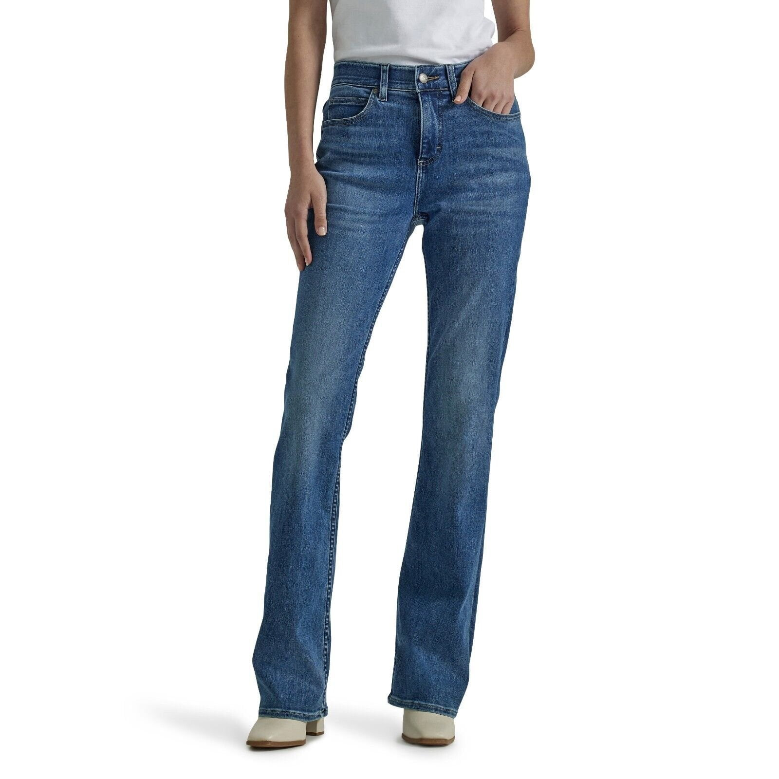 Lee Women's Petite Ultra Lux Comfort with Flex Motion Bootcut Jean