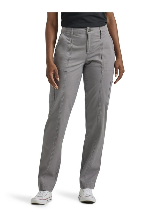 Women's Petite Ultra Lux Comfort with Flex-to-Go Utility Pant, HD Gray