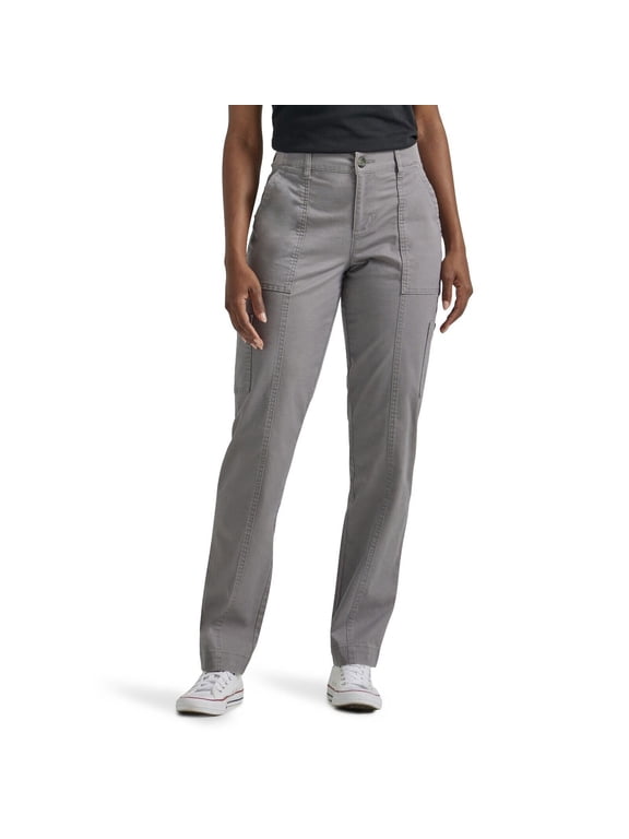 Women's Petite Ultra Lux Comfort with Flex-to-Go Utility Pant, Hd Lee Gray