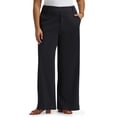 thumbnail image 1 of Lee® Women's Plus Regular Fit Wide Leg Knit Pants, Sizes 0X-4X, 1 of 7