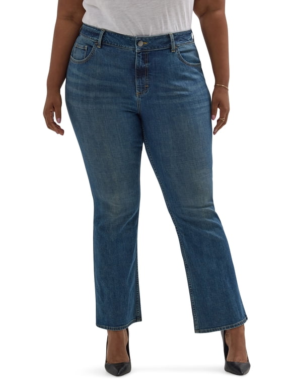 Women's Plus Bootcut Jean, Available in Regular, Long, Short Inseams