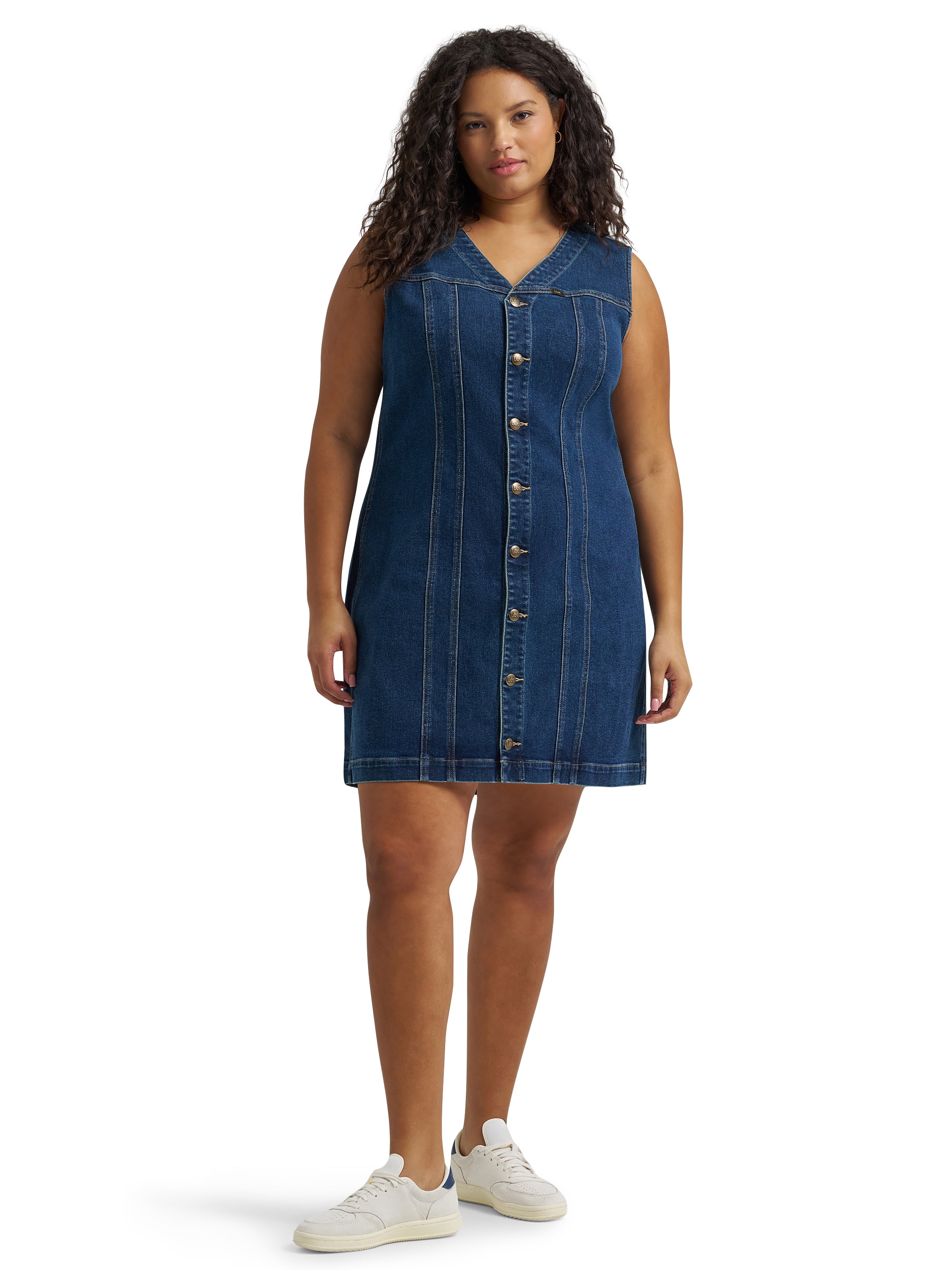 Lee® Women's Plus Heritage Sleeveless Rider Denim Dress, Sizes 0X-4X