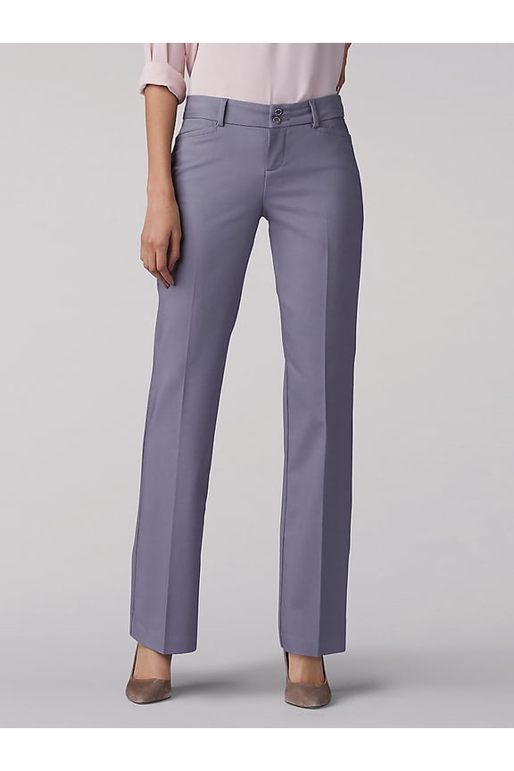 Womens Secretly Shapes Straight Leg Pant in Boulder Grey
