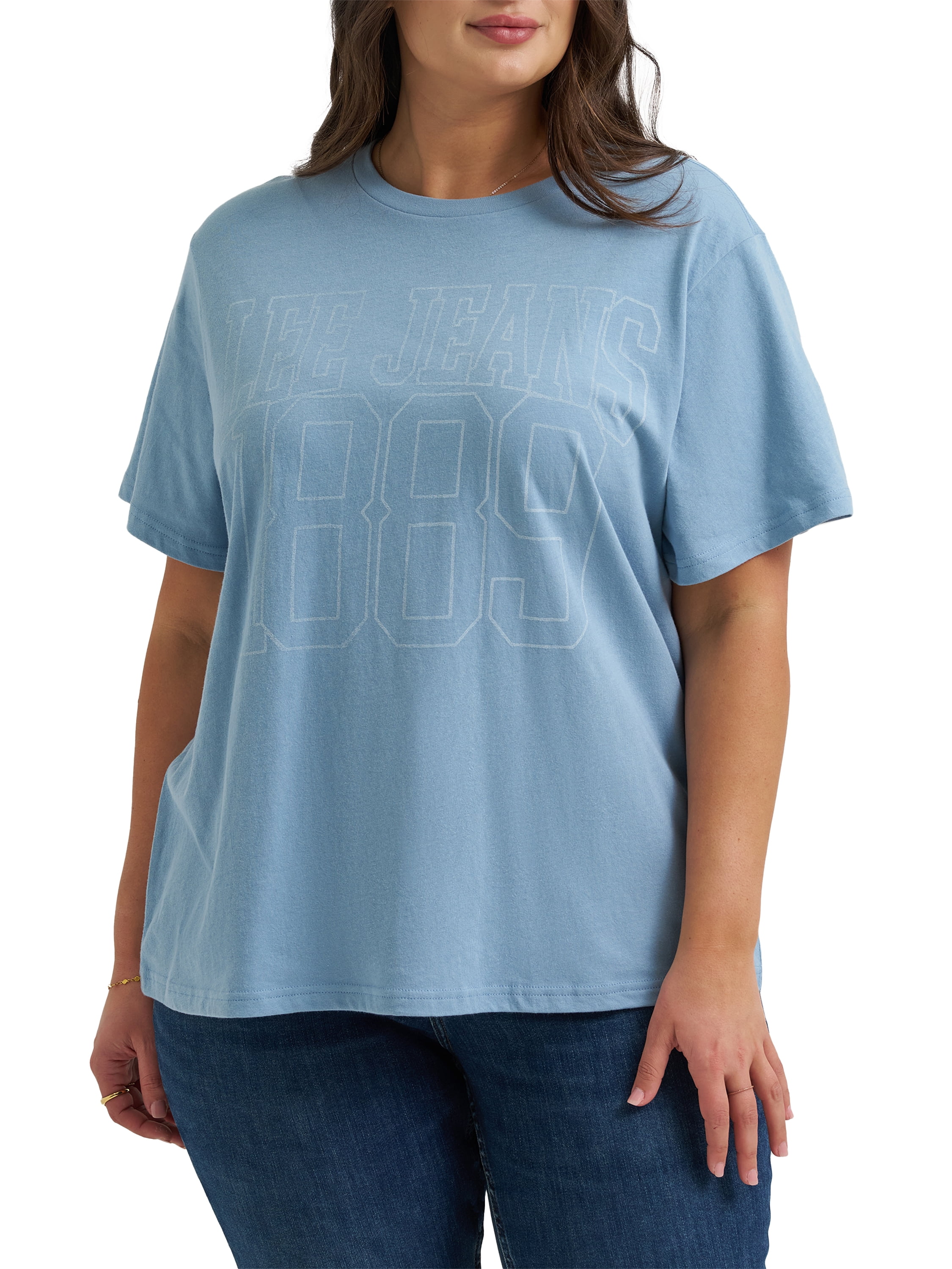 Lee® Women's Plus Short Sleeve Graphic Logo Lifestyle Tee, Sizes 0X-4X