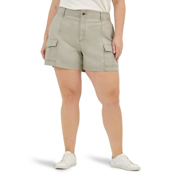 Lee® Women's Plus Heritage High Rise Cargo Short (SIZES 16W-26W)