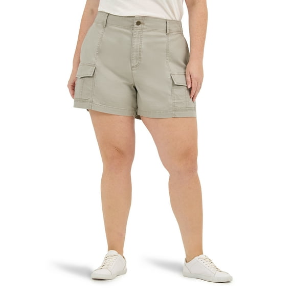 Lee® Women's Plus Heritage High Rise Cargo Short (SIZES 16W-26W)