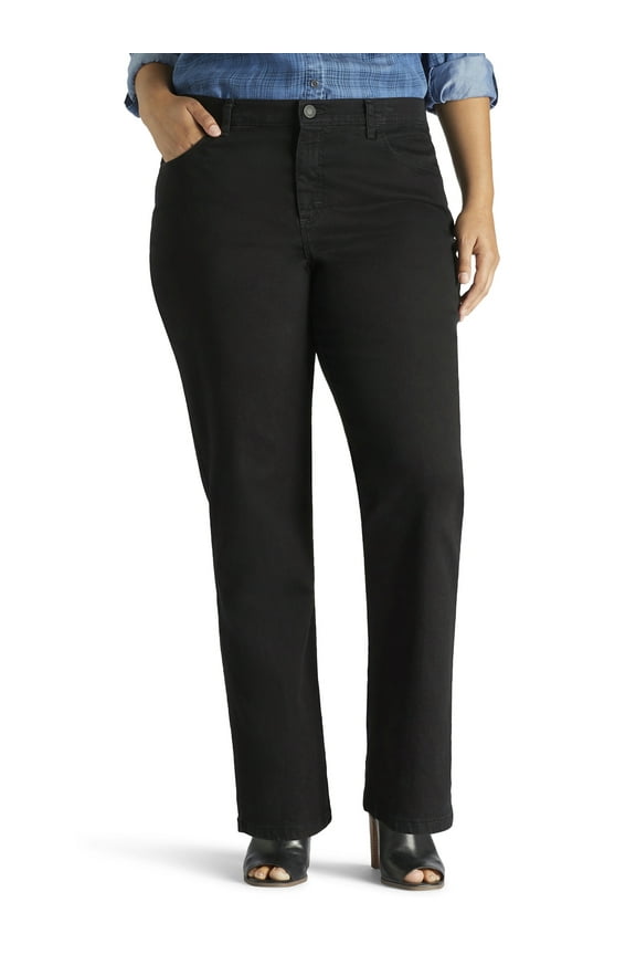 Women's Plus Instantly Slims Relaxed Fit Straight Leg Jean, Available in Regular, Long, Short Inseams