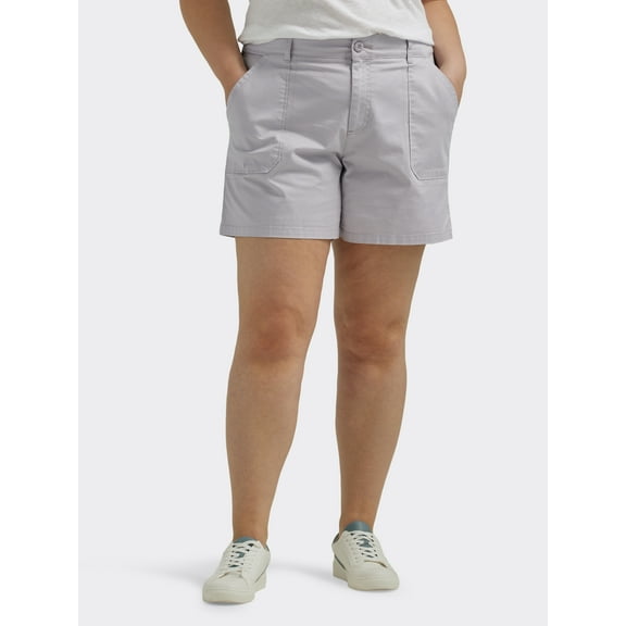 Lee Women's Plus Mid Rise 7" Utility Short