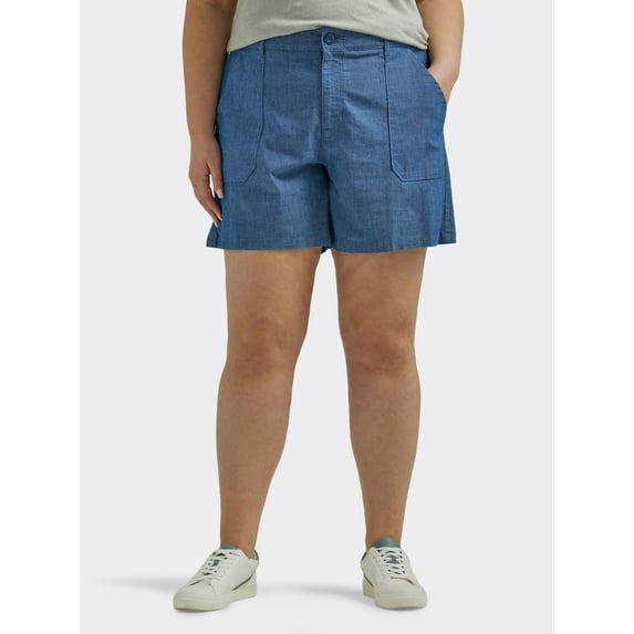 Lee Women's Plus Mid Rise 7" Utility Short