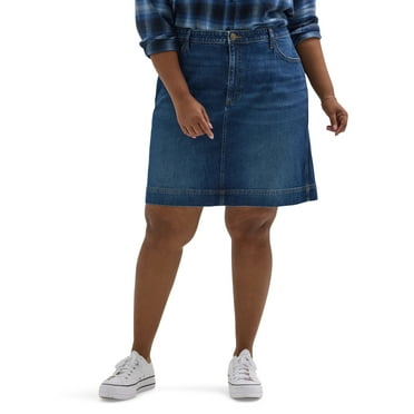 Lee® Women's Plus Mid Rise Heritage Skirt