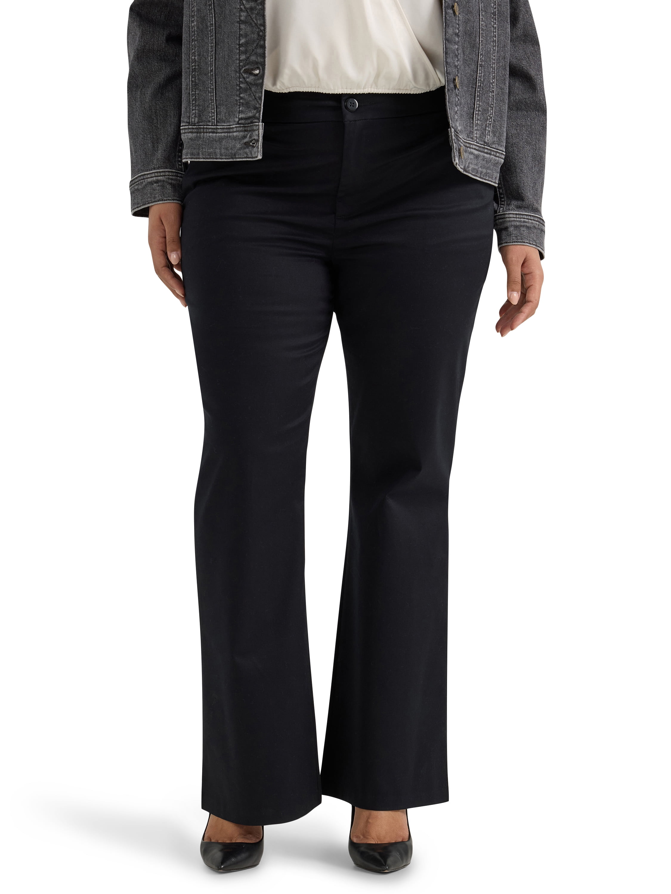 Lee® Women's Plus Mid Rise Wrinkle Free Bootcut Pant