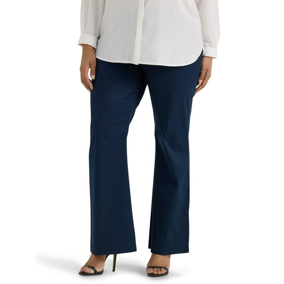 Lee® Women's Plus Mid Rise Wrinkle Free Bootcut Pant