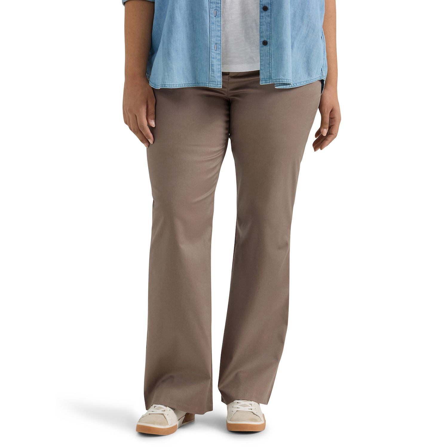 Lee® Women's Plus Mid Rise Wrinkle Free Bootcut Pant