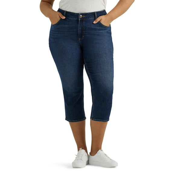 Lee Women's Plus Midrise Capri