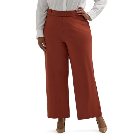 Lee® Women's Plus Pull-On Comfort Waist A-Line Knit Pant