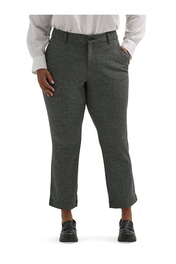 ® Women's Plus Regular Fit Straight Knit Pant