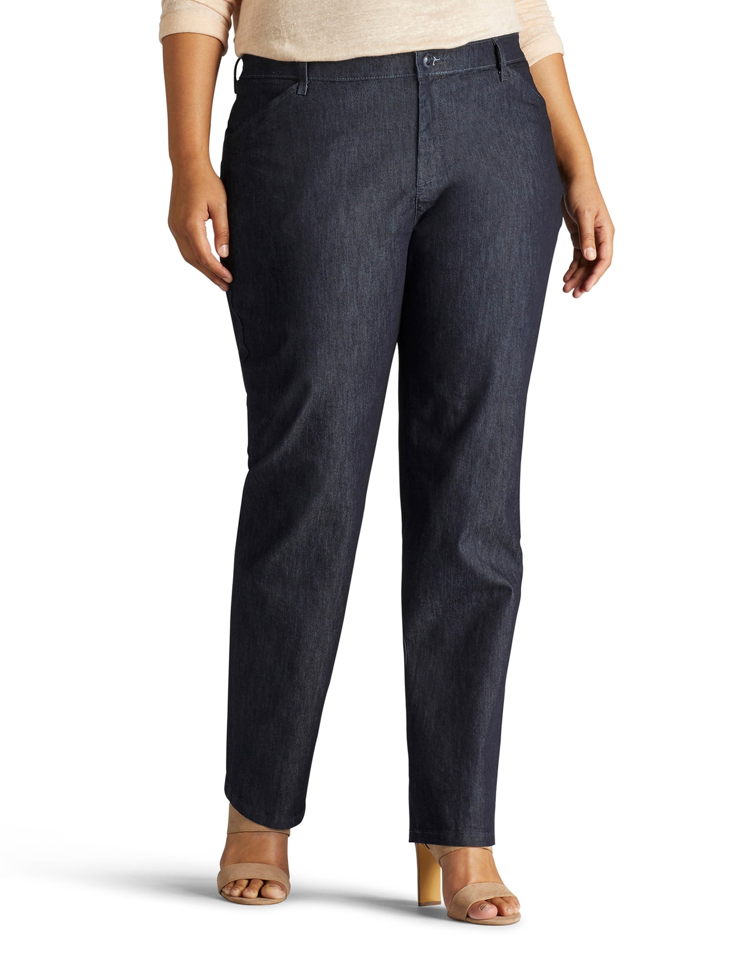 Womens Relaxed Fit Straight Leg Pant (All Day Pant) (Plus) in Imperial Blue  
