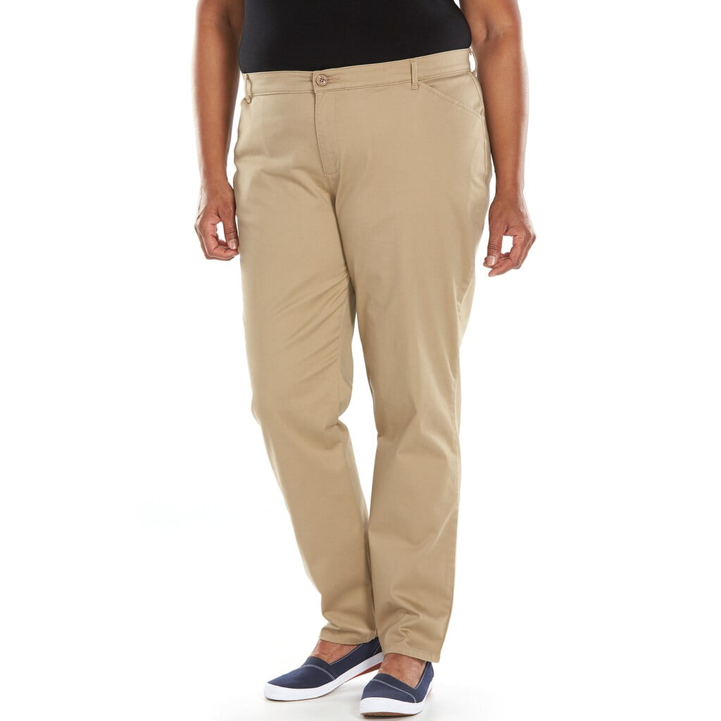 Lee Women's Plus Relaxed Fit Straight Leg Pants
