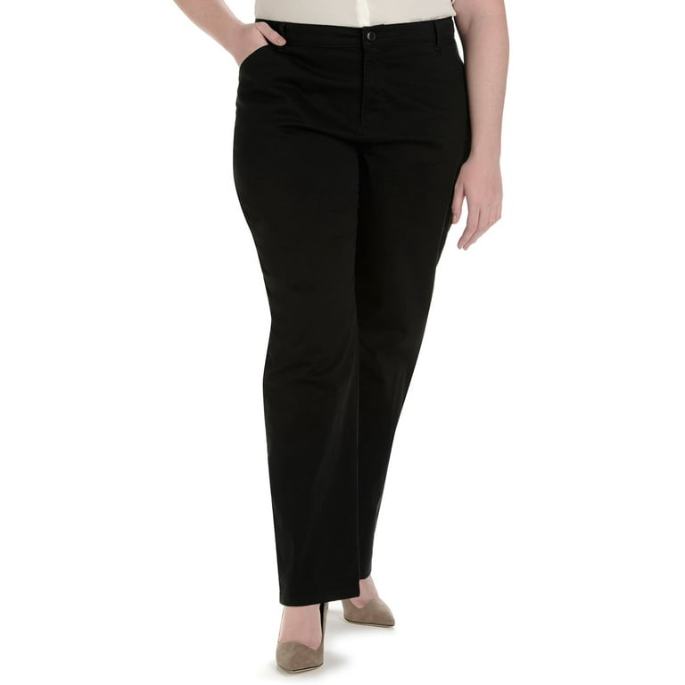 Lee Women's Plus Relaxed Fit Straight Leg Pants