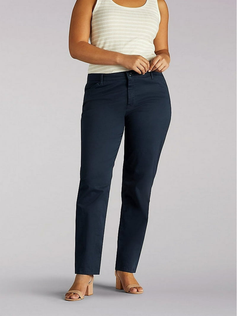 Lee Women's Plus Relaxed Fit Straight Leg Pants