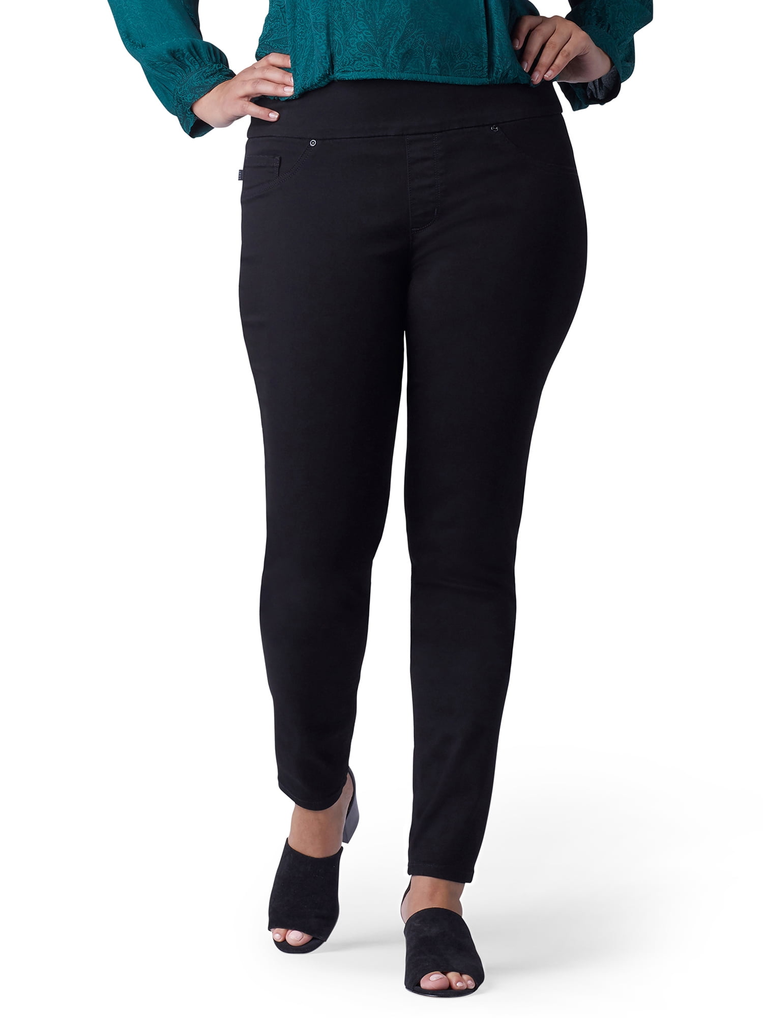 Lee Women's Plus Sculpting Slim Fit Skinny Pull On Jean