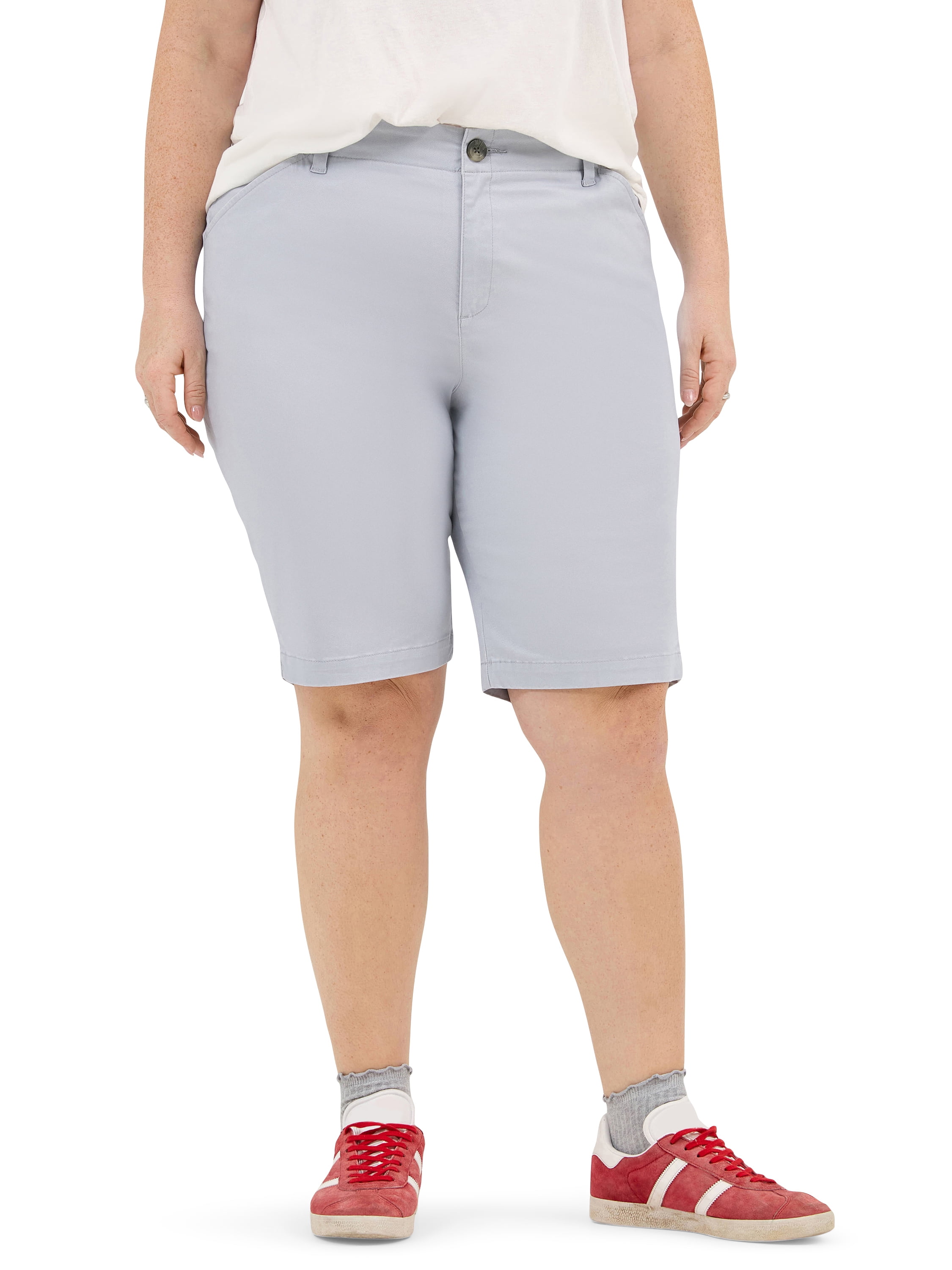 Lee Women's Plus Size Legendary Chino Bermuda Short Pants