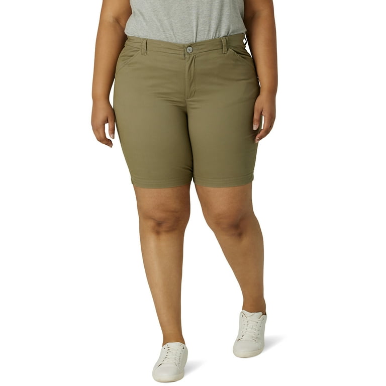 Lee shorts women's plus size sale