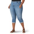 thumbnail image 1 of Lee Women's Plus Size Flex Motion Regular Fit Roll Cuff Capri, 1 of 3