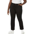thumbnail image 1 of Lee Women's Plus-Size Flex Motion Regular Fit Straight Leg Pant, Black, 24 Petite, 1 of 3
