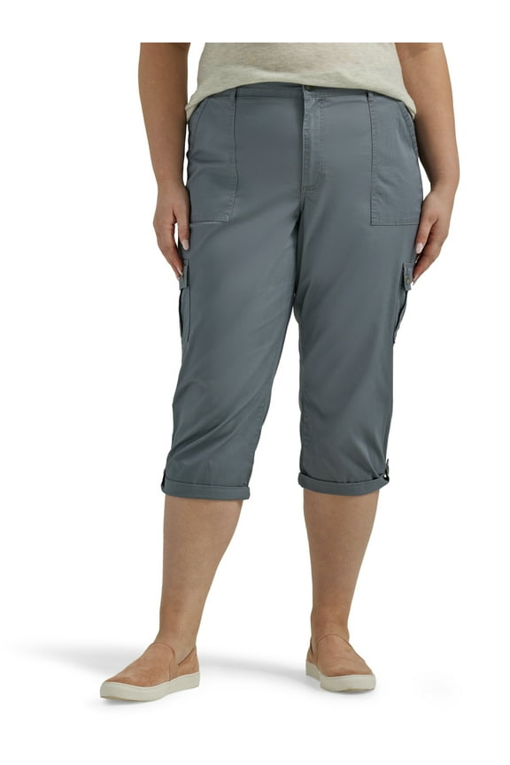 Women's Plus Size Flex-to-Go Cargo Capri