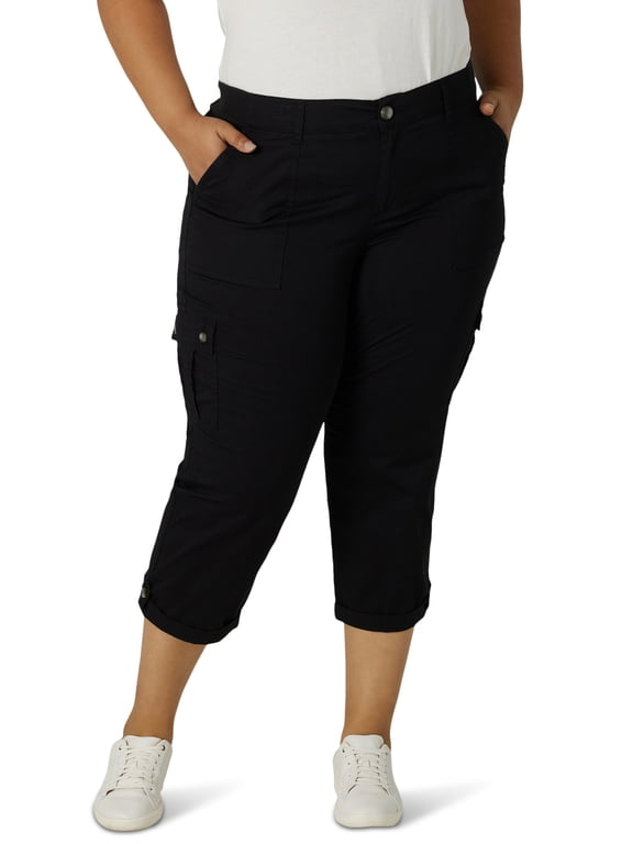 Women's Plus Size Flex-to-Go Cargo Capri