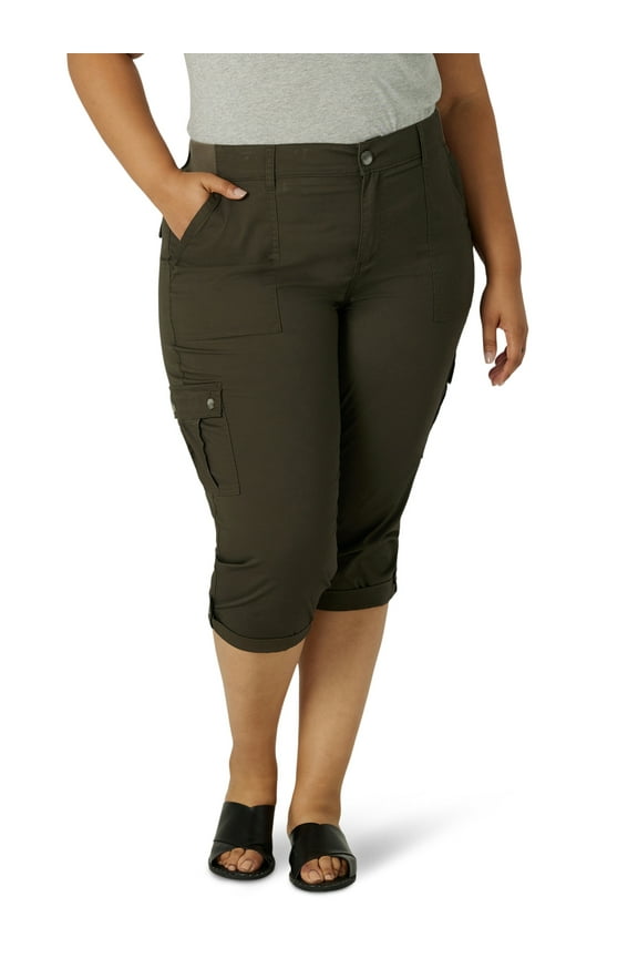 Women's Plus Size Flex-to-Go Cargo Capri