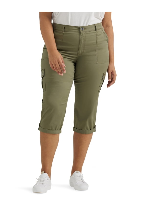 Women's Plus Size Flex-to-Go Cargo Capri