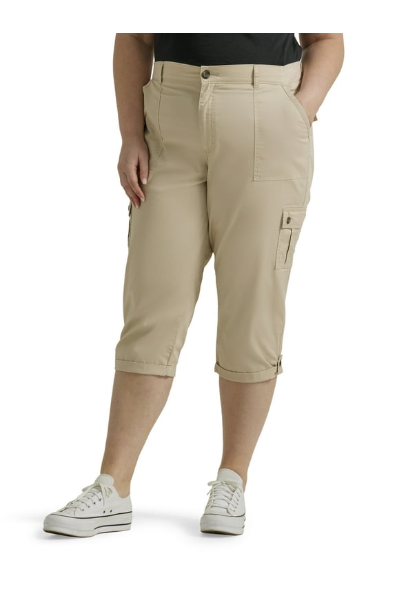 Women's Plus Size Flex-to-Go Cargo Capri