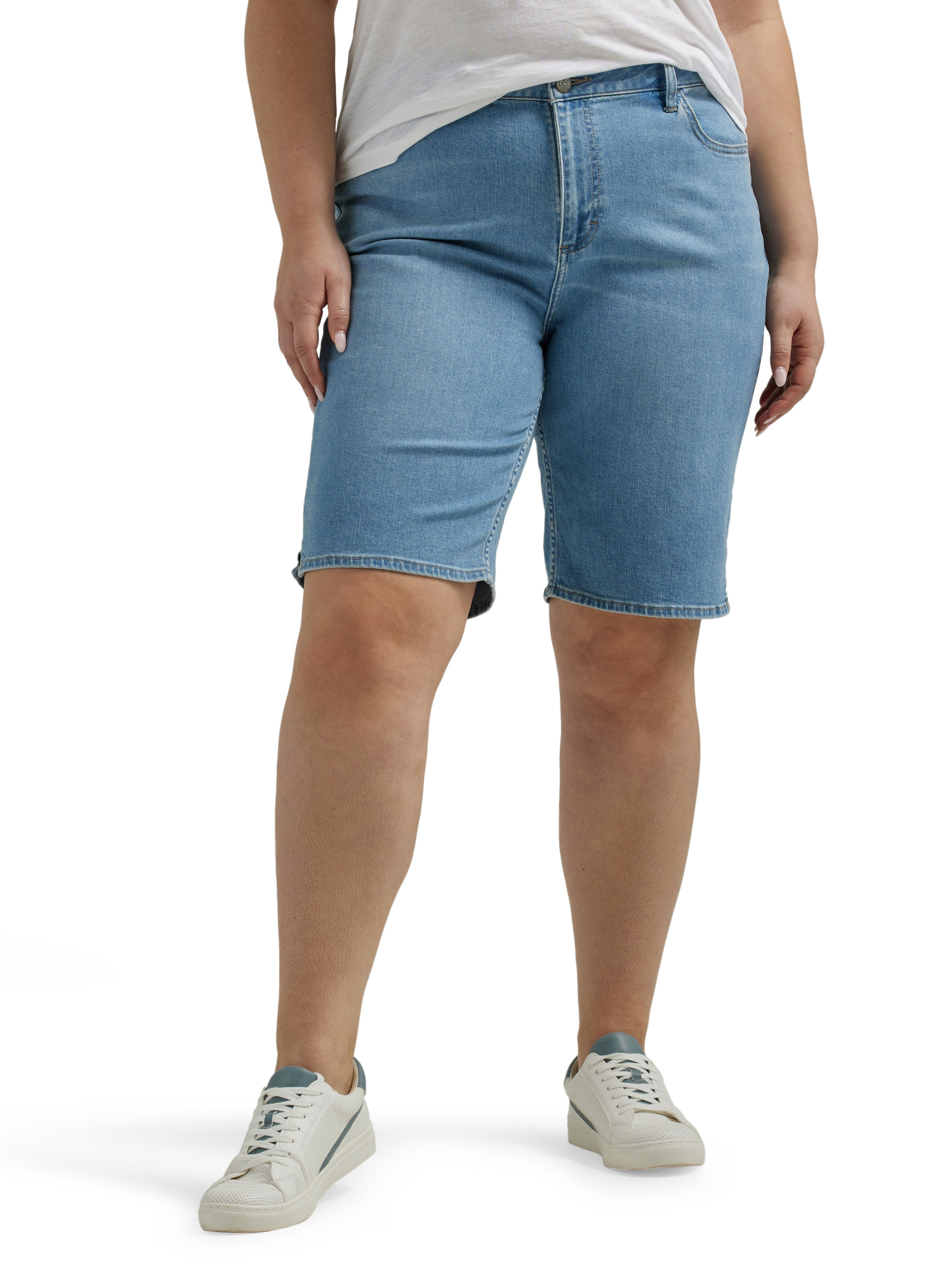 Lee Women s Plus Size Legendary Rolled Bermuda Short Walmart