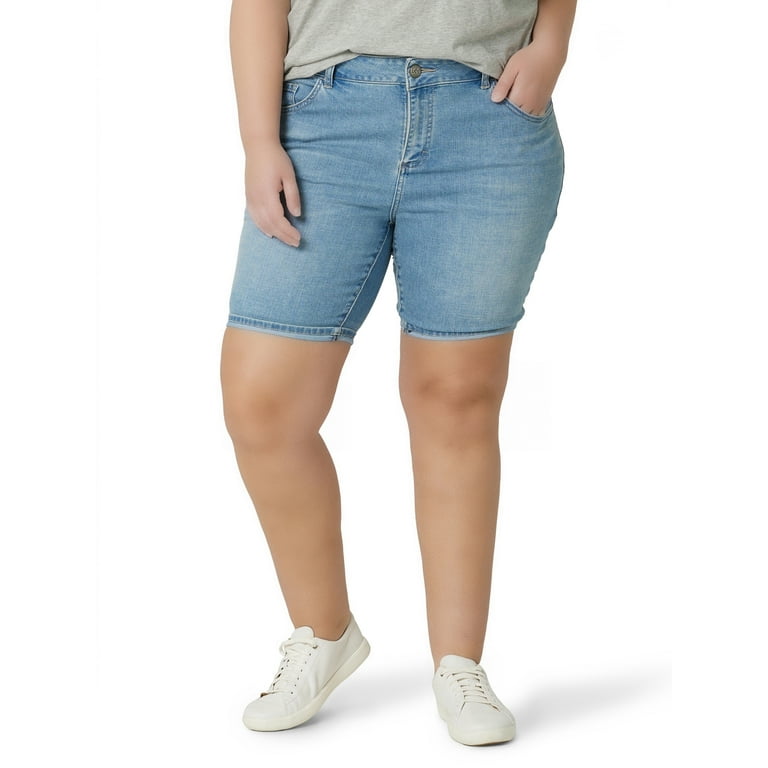 Lee jean best sale shorts plus size
