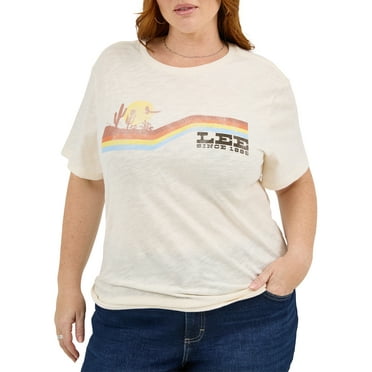 Lee Women's Plus Size Logo Tee
