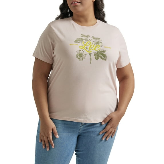 Lee Women's Plus Size Logo Tee