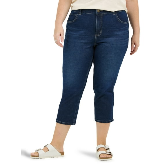 Lee Women's Plus Midrise Capri
